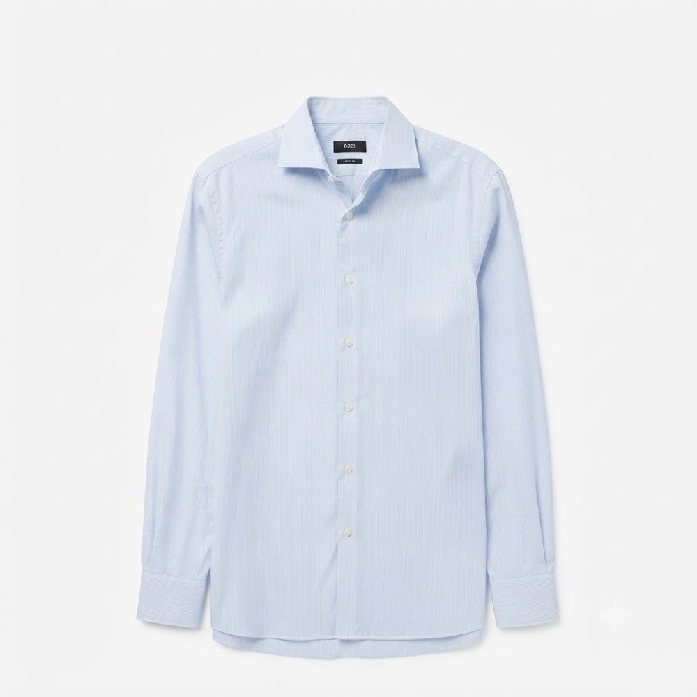 Hugo Boss Light Blue Dress Shirt L Cotton Old Money Office Ivy League